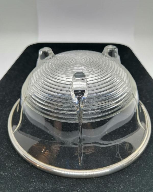 Coupelle en semi-cristal et cerclage argent massif, Orfèvre Parisien Olier et Caron. – Image 4