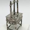 Petite presse ancienne pour libraire ou relieur, objet de vitrine, argent massif. – Image 2