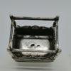 Petite presse ancienne pour libraire ou relieur, objet de vitrine, argent massif. – Image 4