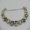 Bracelet argent, maille géométrique et à facettes , typique de l'Art Déco, vers 1930.