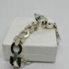 Bracelet argent, maille géométrique et à facettes , typique de l'Art Déco, vers 1930. – Image 3