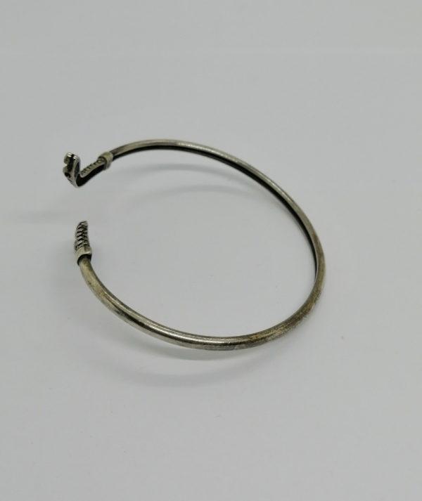 Bracelet argent, serpent à deux têtes. – Image 3