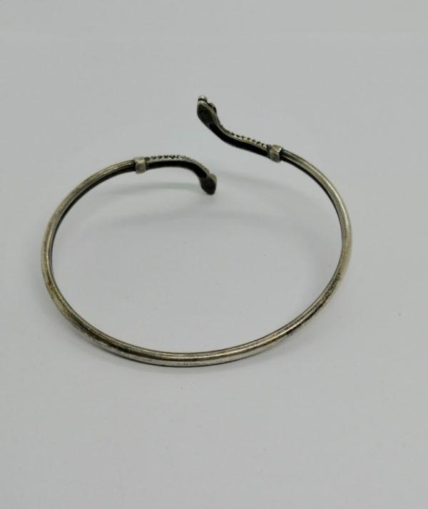 Bracelet argent, serpent à deux têtes. – Image 4