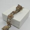 Bracelet argent, vermeil, motif de fleur entièrement filigrané, 1920. – Image 2