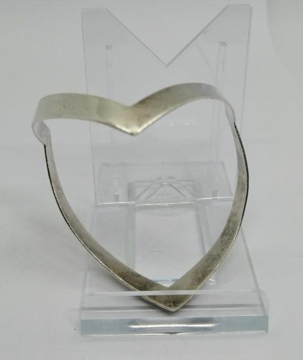 Bracelet argent, à enfiler, de forme particulière, Français vers 1960-80. – Image 3