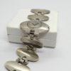 Bracelet montre mécanique en argent, modèle typique des années 1960. – Image 3