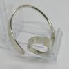 Bracelet argent, jonc de forme particulière, Français 1960-80. – Image 5