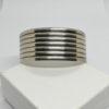Bracelet argent, petite manchette, façon illusion de plusieurs anneaux. – Image 2