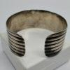 Bracelet argent, petite manchette, façon illusion de plusieurs anneaux. – Image 4