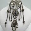 Broche de corsage, en trois parties et pampilles, argent du 19ième siècle. – Image 2