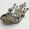 Broche de corsage, en trois parties et pampilles, argent du 19ième siècle. – Image 4