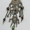 Broche de corsage, en trois parties et pampilles, argent du 19ième siècle. – Image 3