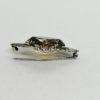 Broche argent, avec quartz fumé taillé sur mesure, marcasites, 1920. – Image 3