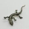 Broche argent , salamandre entièrement pavée de marcasites , 1930. – Image 2