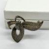 Broche en argent vermeil, avec pavage de marcasites , signée Théodor Fahrner.