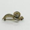 Broche en argent vermeil, avec pavage de marcasites , signée Théodor Fahrner. – Image 3