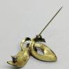 Broche en argent vermeil, avec pavage de marcasites , signée Théodor Fahrner. – Image 4