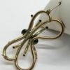 Broche en tubes de laiton jaune, façon arraignée. – Image 3