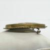Broche, porcelaine de Limoges, représentant un paysage en hiver. – Image 2