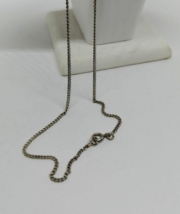 Collier argent vintage, avec montre mécanique comme pendant. – Image 5