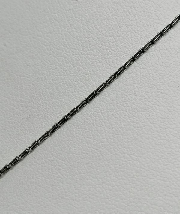 Collier argent, vintage, de forme très géométrique et sobre. – Image 4