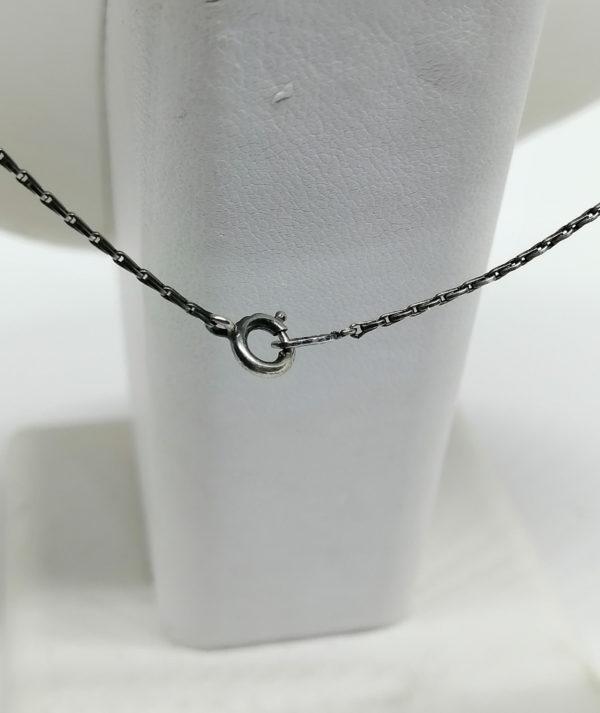 Collier argent, vintage, de forme très géométrique et sobre. – Image 6