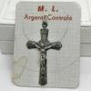 Pendentif argent, croix avec Christ grand modèle.