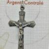 Pendentif argent, croix avec Christ grand modèle. – Image 2