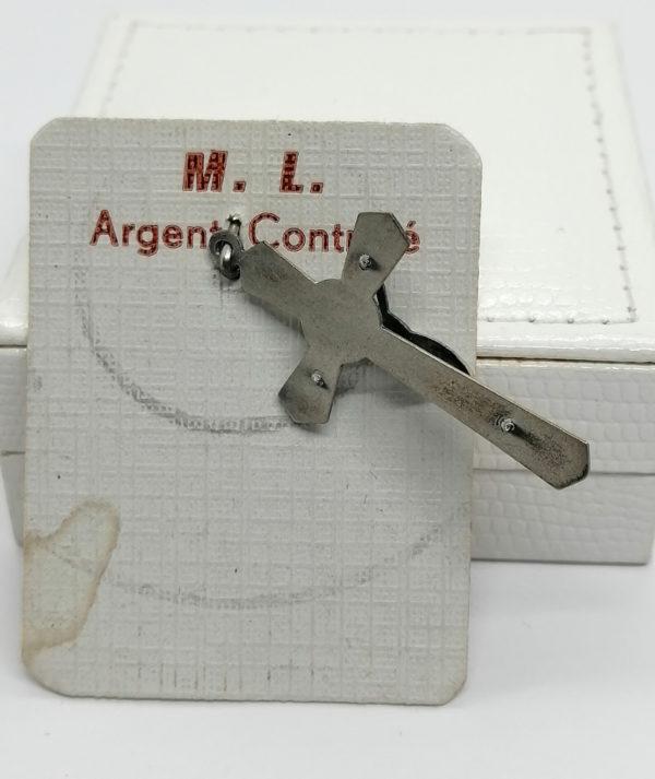 Pendentif argent, croix avec Christ grand modèle. – Image 4