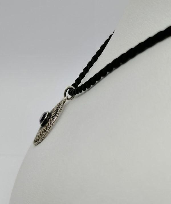 Pendentif argent, ajouré avec améthyste. – Image 2