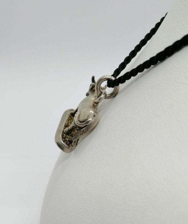 Pendentif argent, taureau avec socle à graver. – Image 3