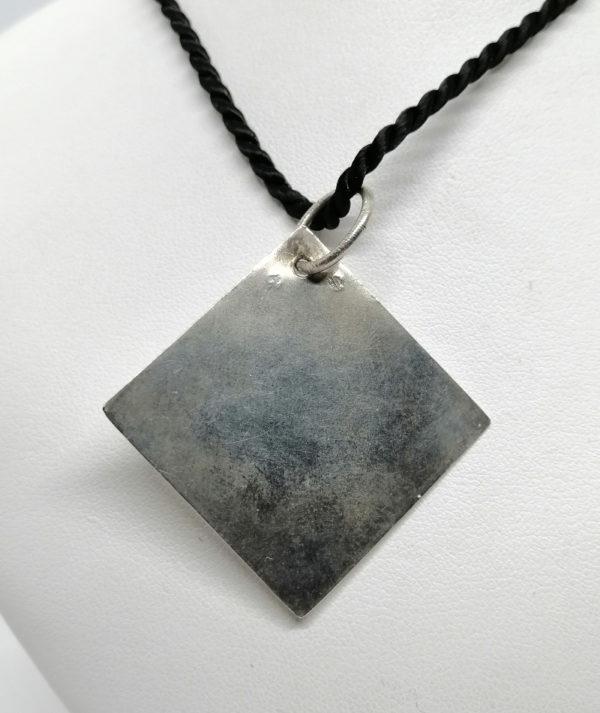 Pendentif argent, vintage, Emaux de Bressan. – Image 3