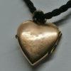 Pendentif, porte-photo de forme coeur, en plaqué or rosé. – Image 3