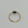 Bague en or rosé, sertie clos d'un diamant taille ancienne coussin, fin 19ième siècle. – Image 3