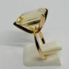 Bague en or avec grosse citrine naturelle, monture 1950-60. – Image 2