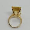 Bague en or avec grosse citrine naturelle, monture 1950-60. – Image 3