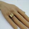 Bague en or avec grosse citrine naturelle, monture 1950-60. – Image 5