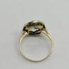 Bague en or, avec aigue-marine et pavage de roses de diamants, 1920. – Image 3