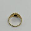 Bague en or, petite chevalière en émail noir et diamant, 1880. – Image 3