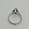 Bague en or gris, solitaire avec petit diamant, 1930-40. – Image 3