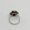 Bague argent, ronde, liseré d'émail noir et pierre de synthèse, Français vers 1925, Art Déco. – Image 4
