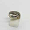 Bague argent, serpent enroulé, et pavage de marcasites, 1900-25.