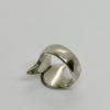 Bague argent, modèle style deux têtes d'oiseaux stylisé. – Image 3