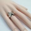Bague argent, modèle style deux têtes d'oiseaux stylisé. – Image 4