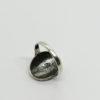 Bague argent, modèle coquillage ou cible, de forme ovale. – Image 3