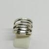 Bague argent, modèle façon multi anneaux.