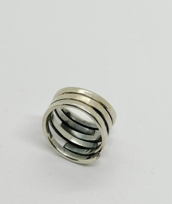 Bague argent, modèle façon multi anneaux. – Image 3