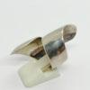 Bague argent , gros modèle large qui s'enroule sur le doigt. – Image 2