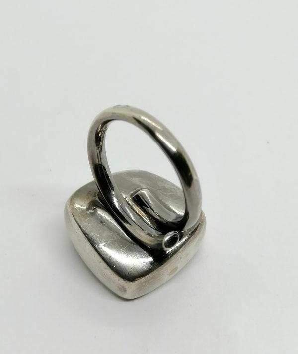 Bague argent, modèle façon galet. – Image 3