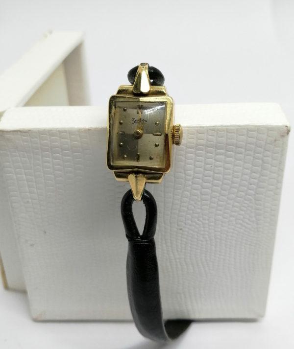 Montre bracelet femme, boitier en or 14ct, mécanique, 1920-30. – Image 2